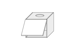 Wall cabinet for built in extractor Tivoli W8/60