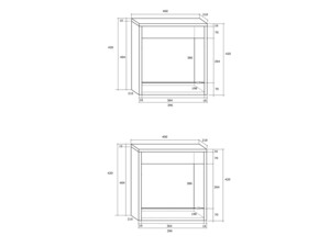 Wall mounted shelf ID-16042