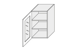 Wall showcase cabinet Brerra W2S/45