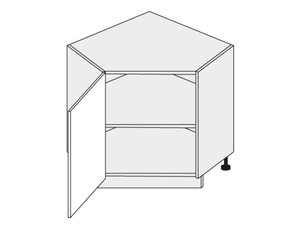 Base corner cabinet Tivoli D12R/90