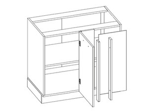 Base corner cabinet Tivoli D13U