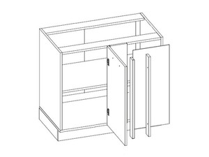 Base corner cabinet Brerra D13U