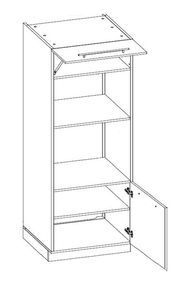 Skapis cepeškrāsnij un mikroviļņu krāsnij Brerra D14/RU/60/207