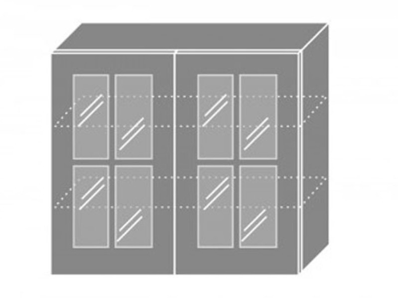 Wall showcase cabinet Pescara W3S/90