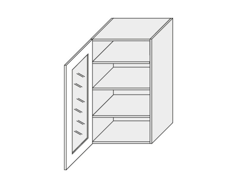 Wall showcase cabinet Pescara W4S/50