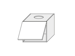 Wall cabinet for built in extractor Pescara W8/60
