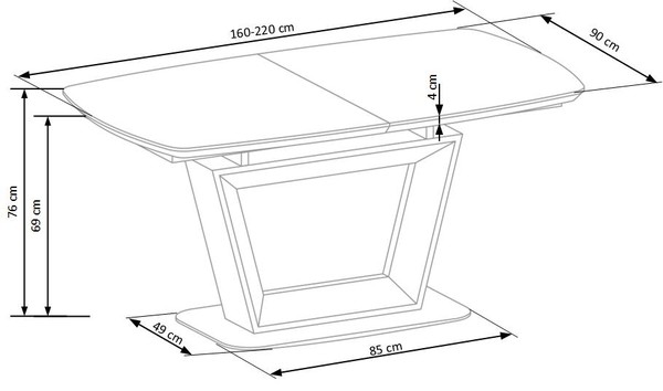 Extendable table ID-16549