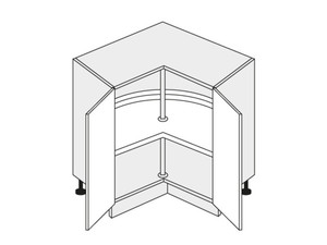 Base corner cabinet Pescara D12/90