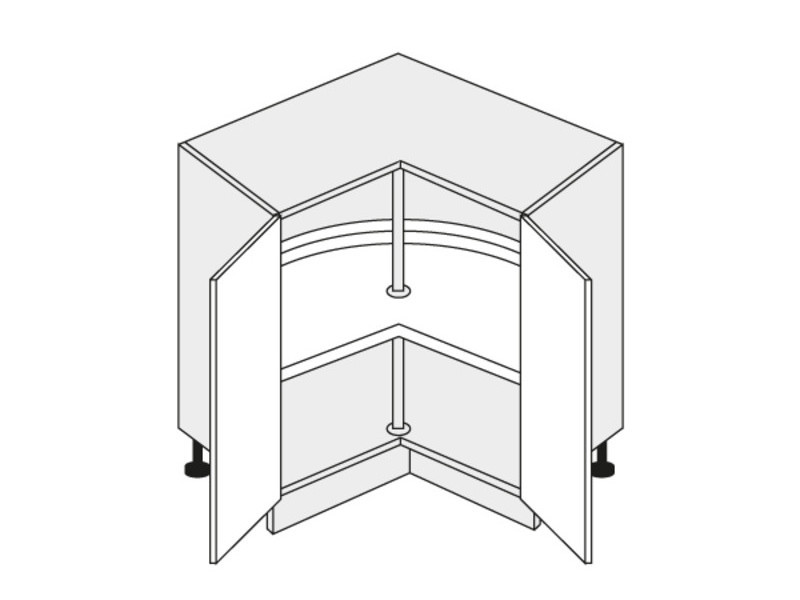 Base corner cabinet Pescara D12/90