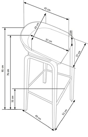 Bāra krēsls ID-16818