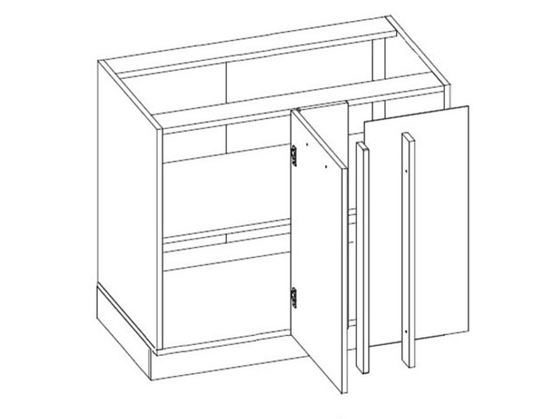 Base corner cabinet Quantum Mint D13 U