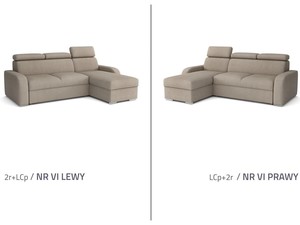 Stūra dīvāns izvelkams Dave 2r+LC L/P