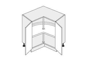 Base corner cabinet Bari D12/90