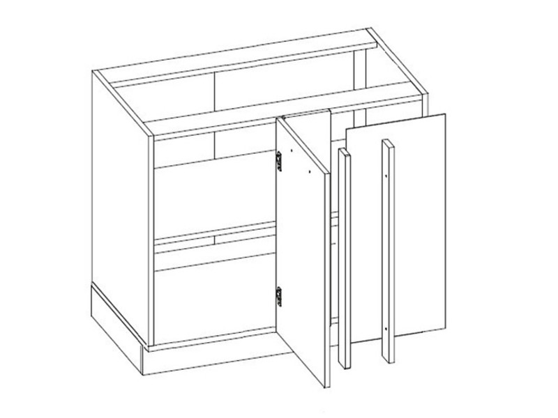 Base corner cabinet Bari D13U