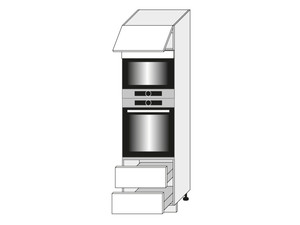 Skapis cepeškrāsnij un mikroviļņu krāsnij Bari D14/RU/2M 284