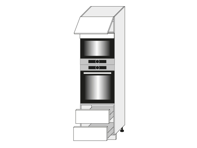 Skapis cepeškrāsnij un mikroviļņu krāsnij Bari D14/RU/2M 284
