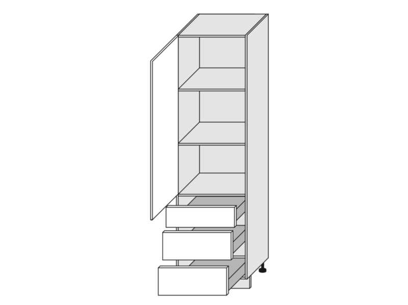 Кухонный шкаф Bari D14/DP/3R