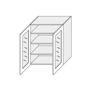 Wall showcase cabinet Napoli W4S/80