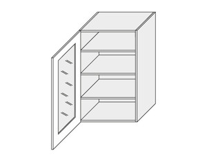 Wall showcase cabinet Bari W4S/60