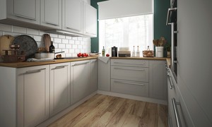 Kitchen cabinet with shelves Quantum Dust grey D5D/60/154