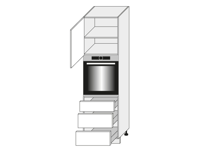 Cabinet for oven Quantum Dust grey D14/RU/3R