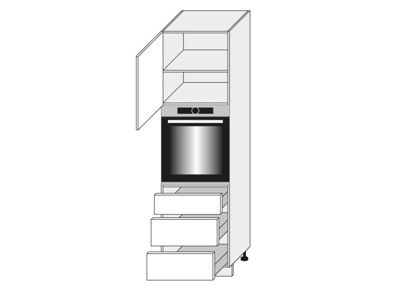 Cabinet for oven Quantum Dust grey D14/RU/3A