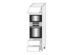 Шкаф для духовки и микроволновой печи Quantum Dust grey D14/RU/2A 284