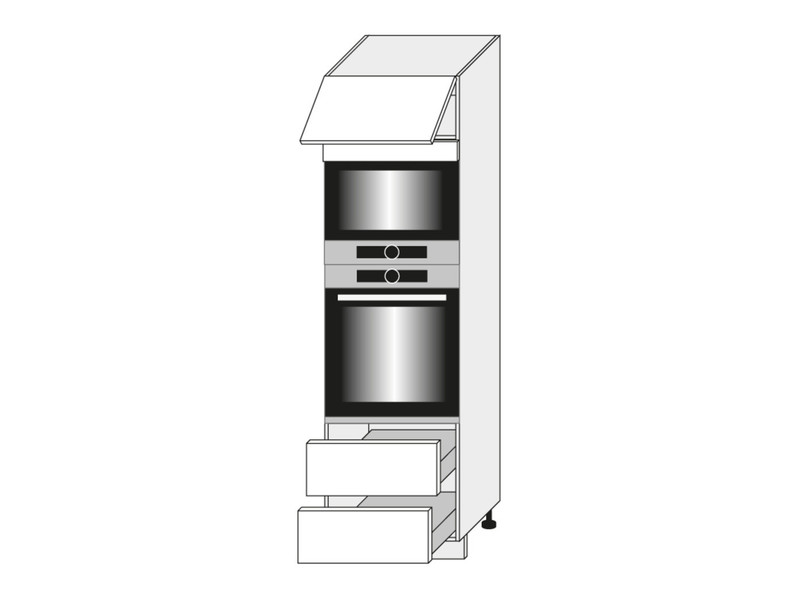 Шкаф для духовки и микроволновой печи Quantum Dust grey D14/RU/2A 284