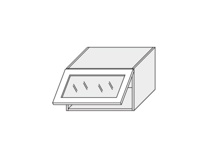 Wall showcase cabinet Bari W4BS/60 WKF AVENTOS