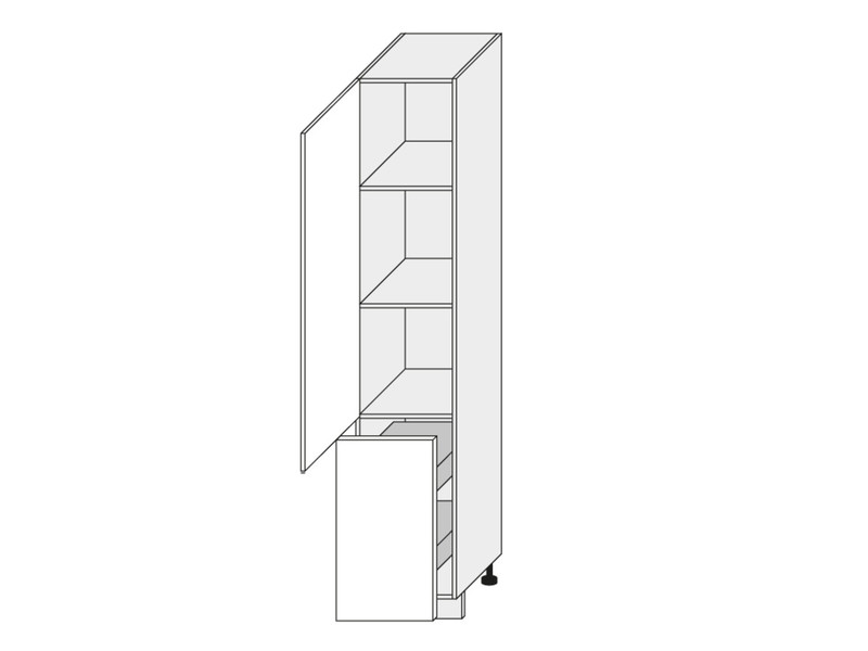 Kitchen cabinet Napoli 2D14K/40/+cargo L
