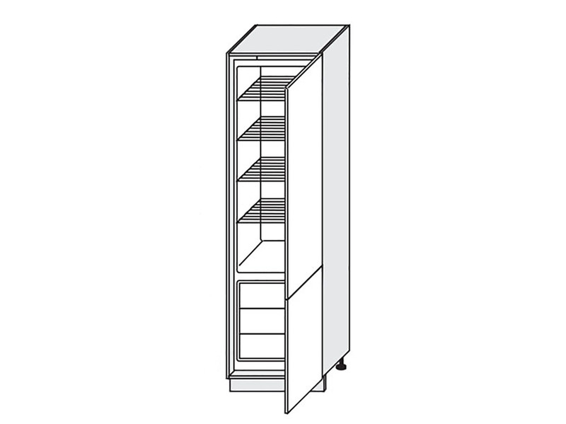 Cabinet for built-in fridge Napoli D14/DL/60/207 P