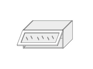 Wall showcase cabinet Rimini W4BS/80WKF AVENTOS