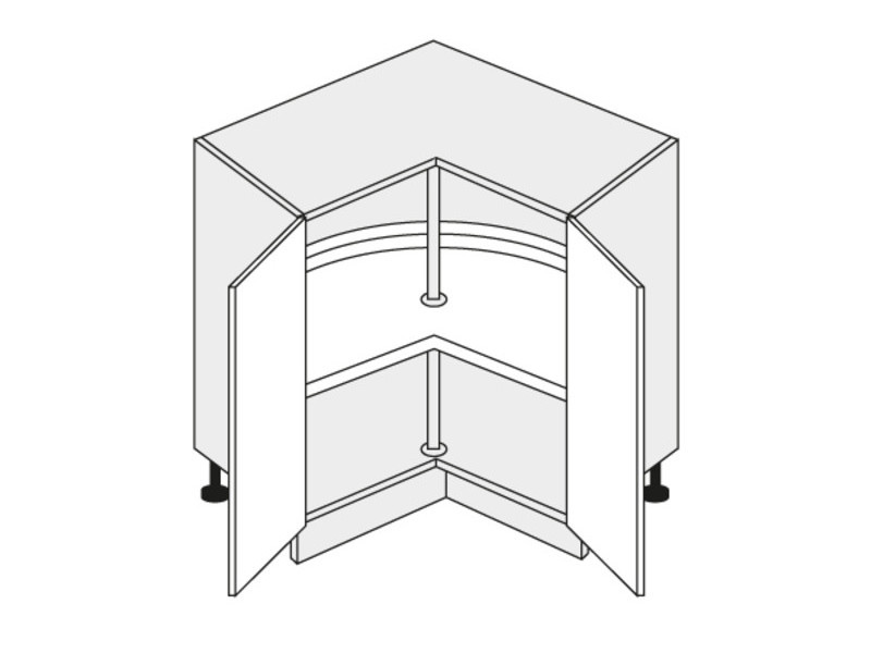 Base corner cabinet Amaro D12/90