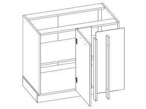 Base corner cabinet Amaro D13U