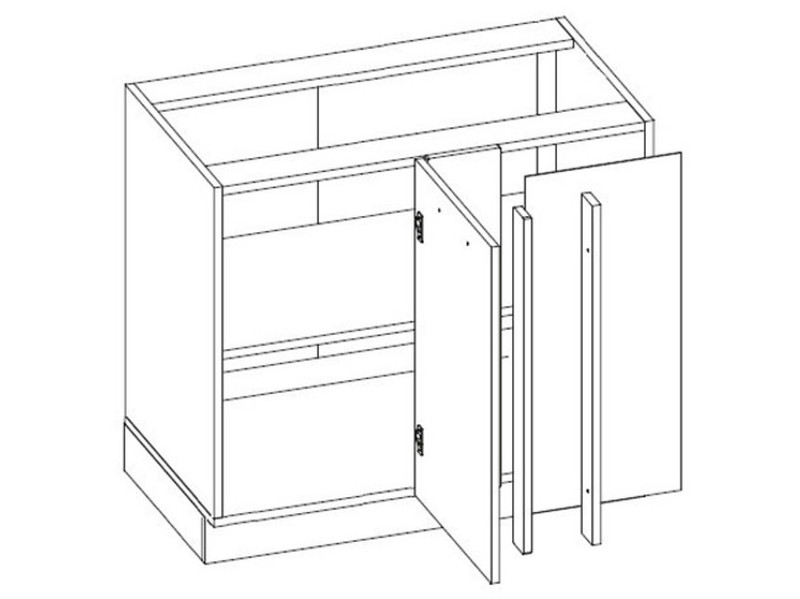 Base corner cabinet Amaro D13U