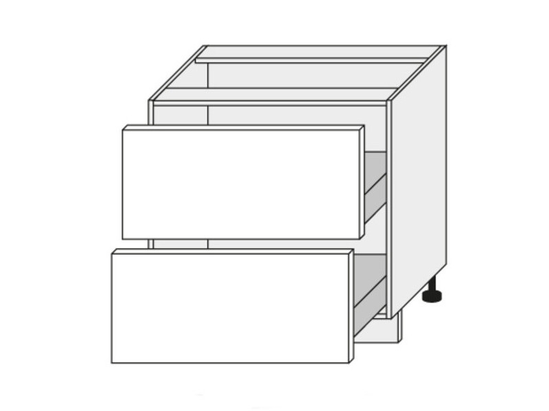 Base cabinet Quantum White mat D2A/80