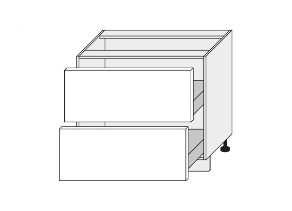 Base cabinet Quantum White mat D2A/90