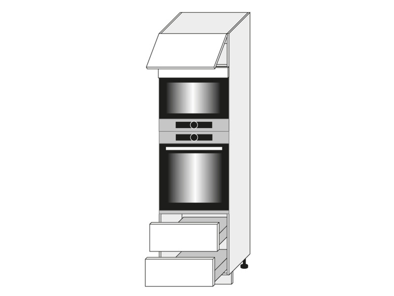 Шкаф для духовки и микроволновой печи Malmo D14/RU/2M 284