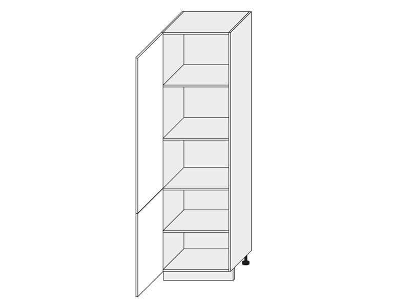 Skapis ar plauktiem Malmo D14/DP/60/207