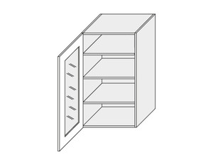 Wall showcase cabinet Rimini W4S/50