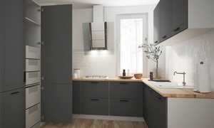 Kitchen cabinet Quantum Graphite D14/RU/3M