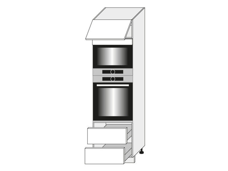 Kitchen cabinet Quantum Graphite D14/RU/2M 284