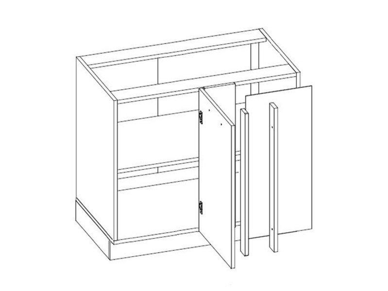 Base corner cabinet Malmo D13 U