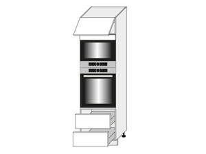 Шкаф для духовки и микроволновой печи Quantum White mat D14/RU/2A 284