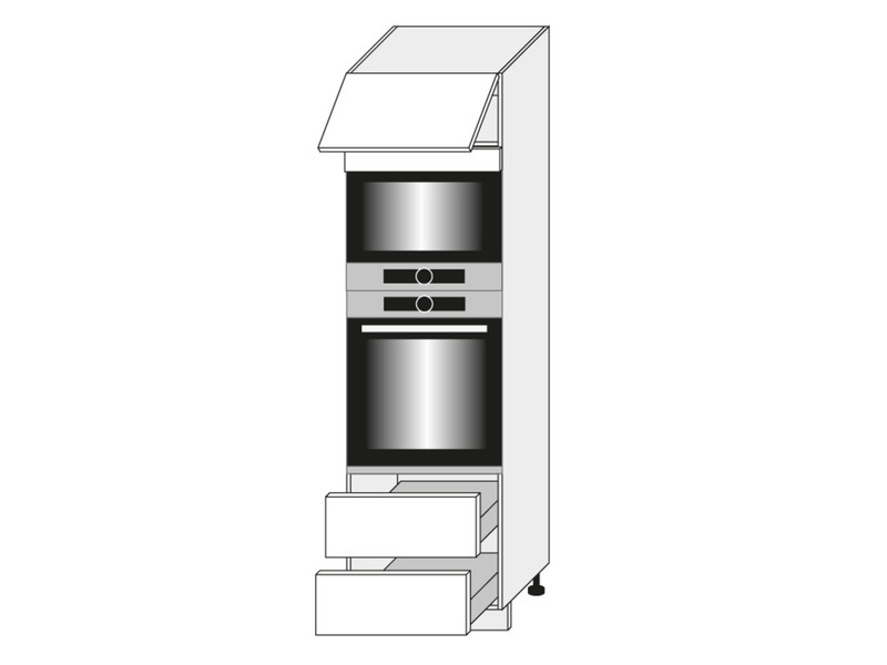 Шкаф для духовки и микроволновой печи Quantum Vanillia mat D14/RU/2A 284