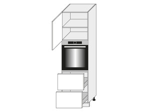 Cabinet for oven Quantum White mat D14/RU/2M 356