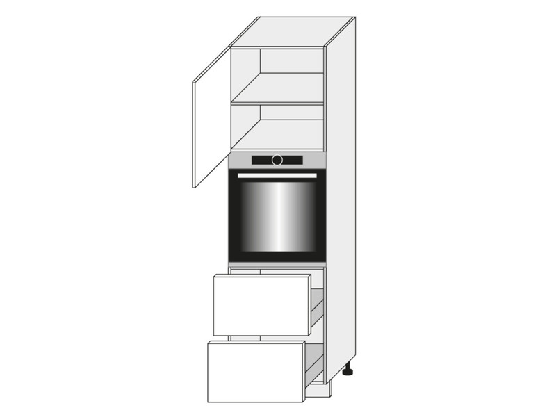 Kitchen cabinet Quantum Graphite D14/RU/2M 356