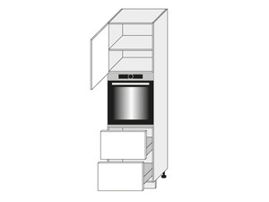 Шкаф для духовки Quantum Vanillia mat D14/RU/2A 356