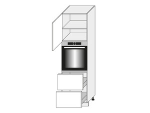 Кухонный шкаф Quantum Graphite D14/RU/2A 356
