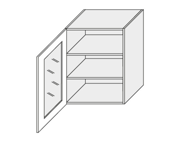 Wall showcase cabinet Rimini W2S/60